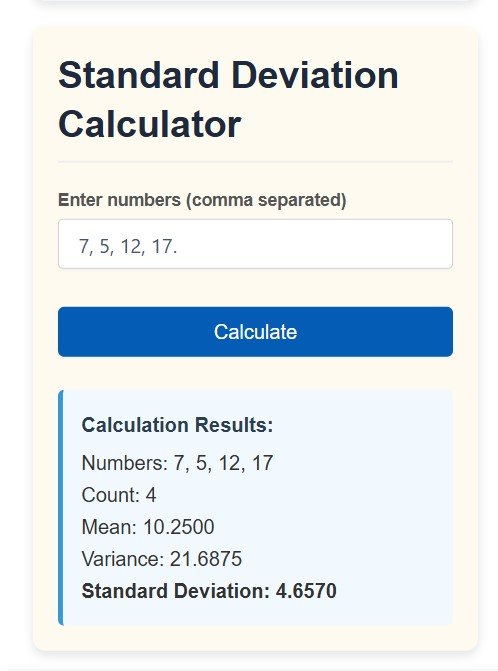 Mean Absolute Deviation