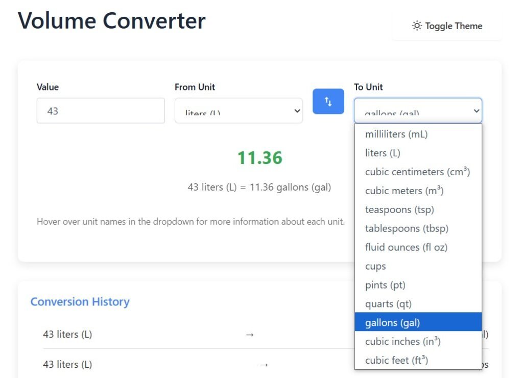How to Convert Volume into Gallons
