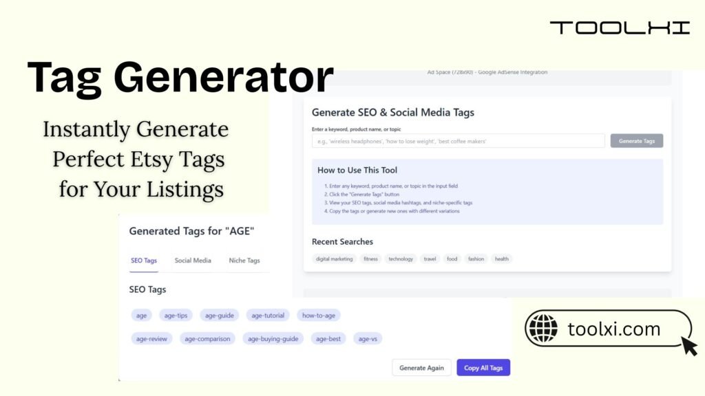 Etsy Tag Generator