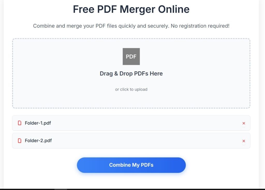 merge PDFs