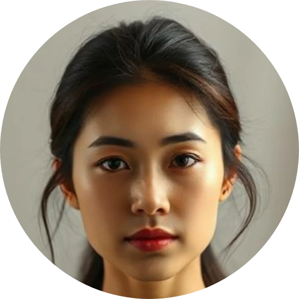 Original photo cropped into a perfect circle with no border for profile picture.