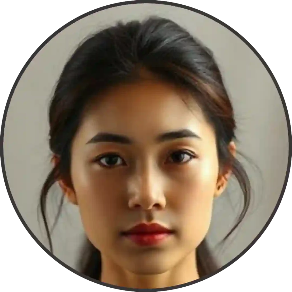 Circle image with a sleek solid black border.