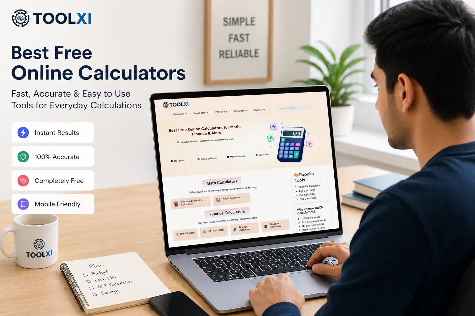 best free online calculators ToolXi