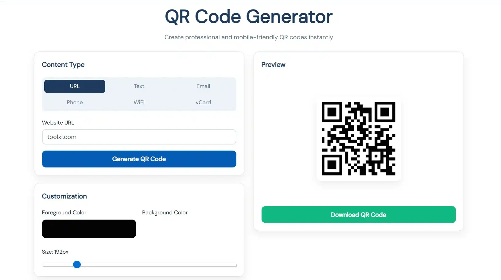 QR Code Generator tool interface for creating scannable codes to share documents about how to count characters in Word